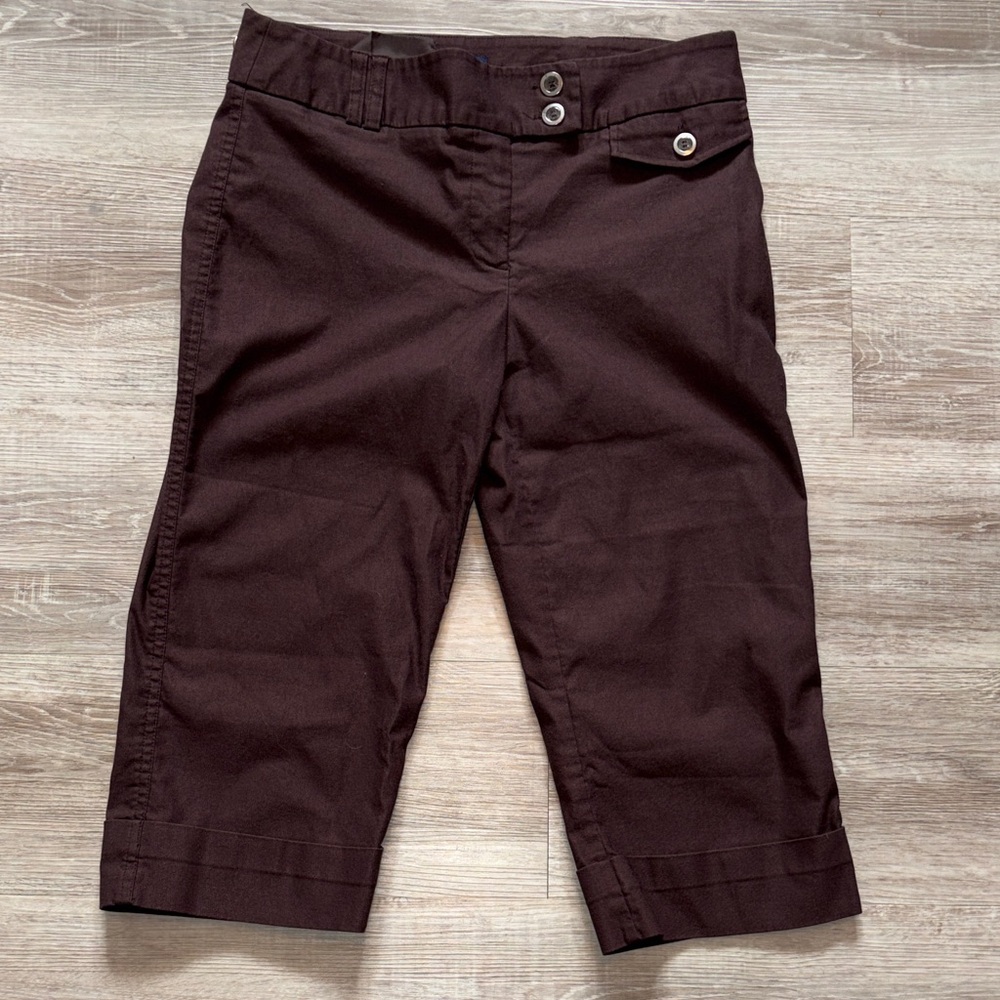 Reitmans Ladies' Capri Pants with Button Detail